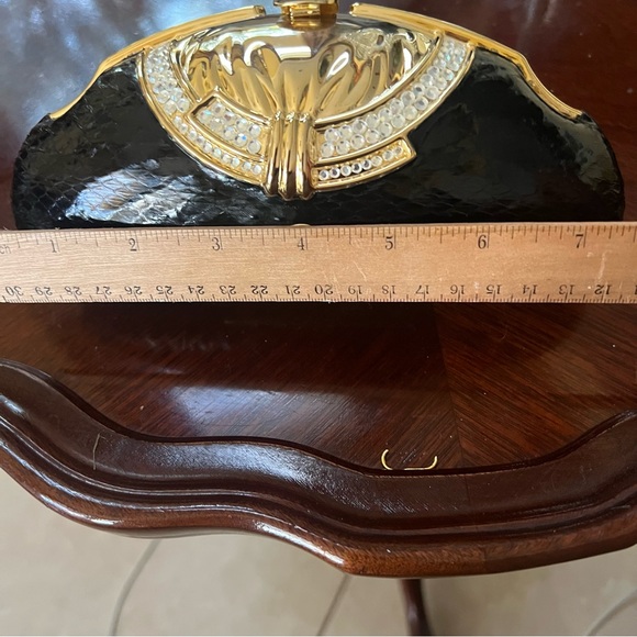 Vintage leather evening bag - Picture 10 of 13